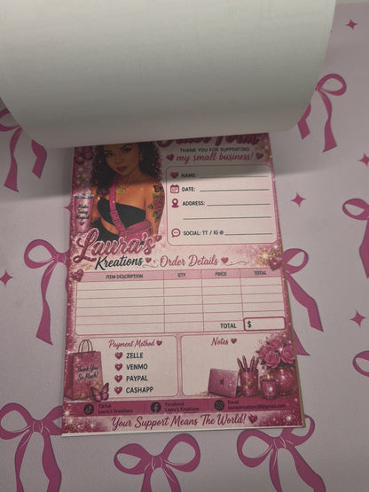Customized Order forms
