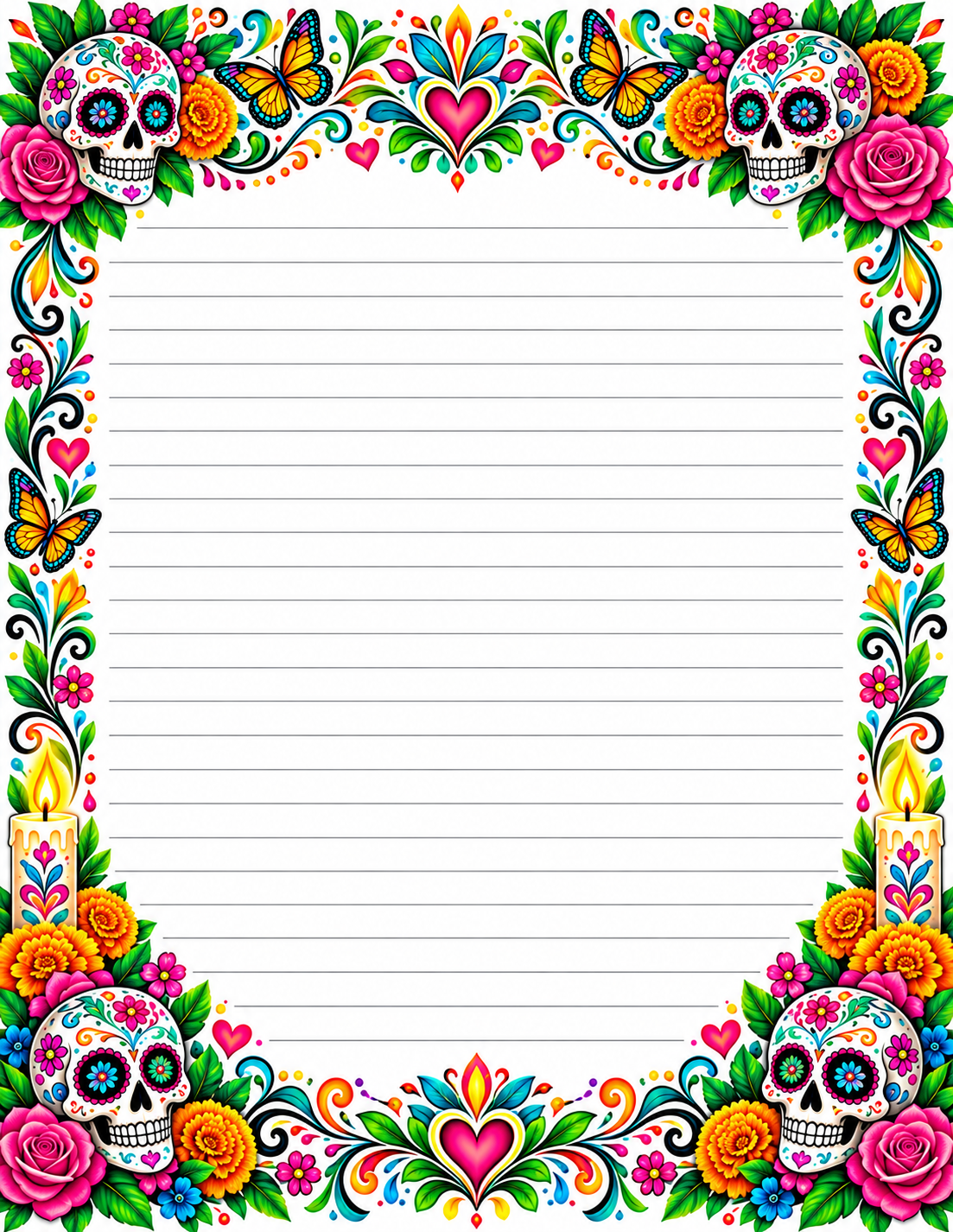 Día de los Muertos Notebook