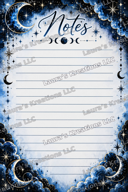 Midnight sky notebook