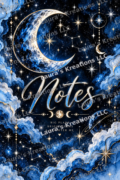 Midnight sky notebook