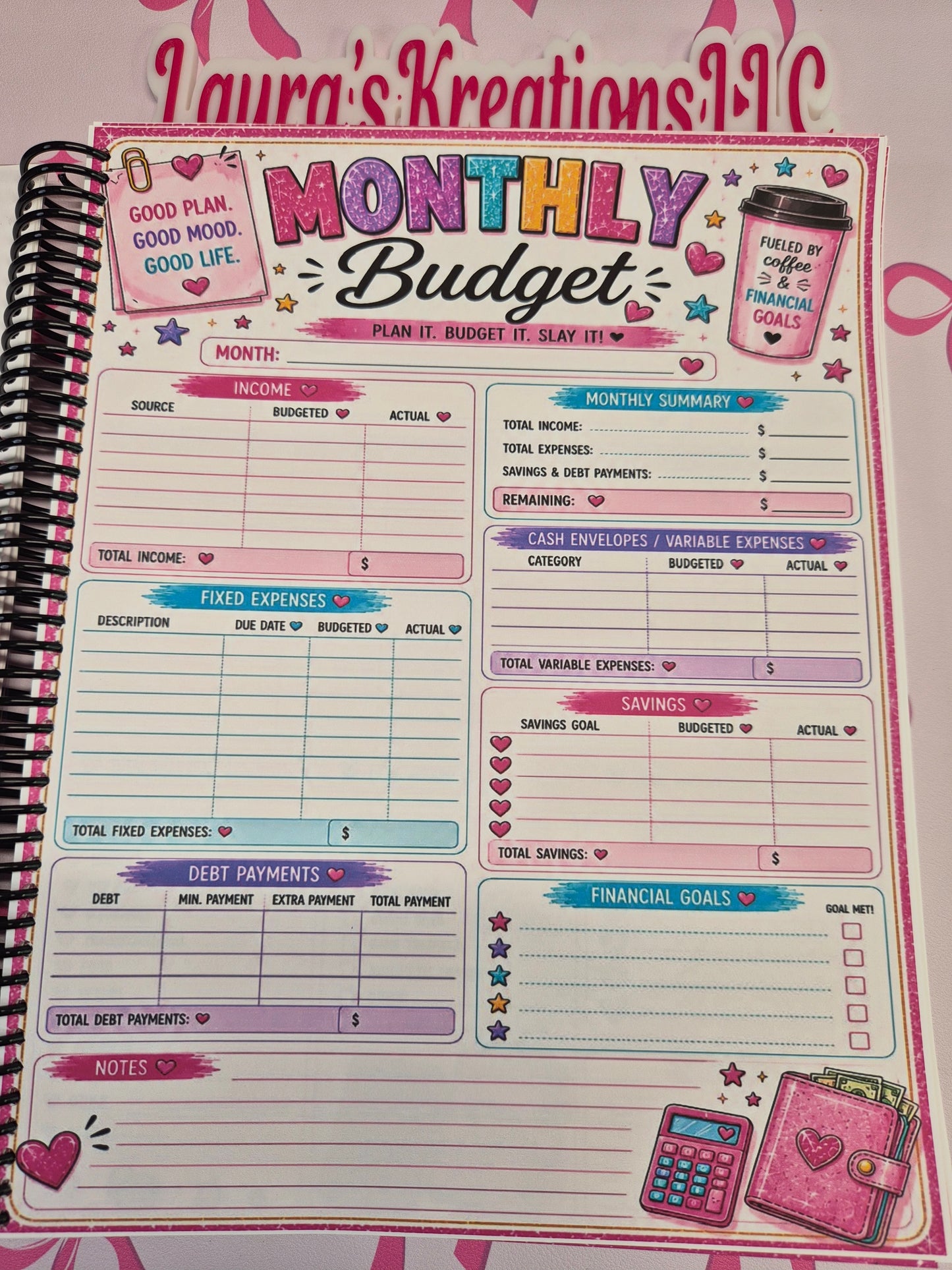 Pink Billing Journal