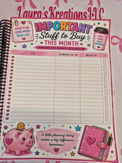 Pink Billing Journal