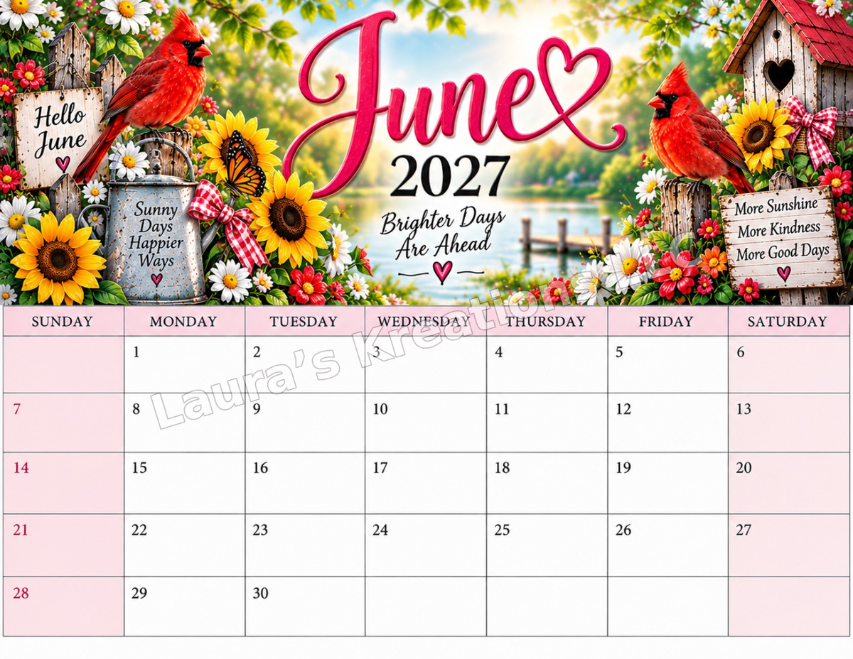 12 Month Wall Calendar