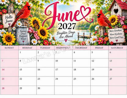 12 Month Wall Calendar