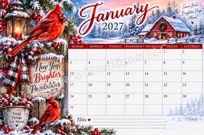 12 Month Wall Calendar