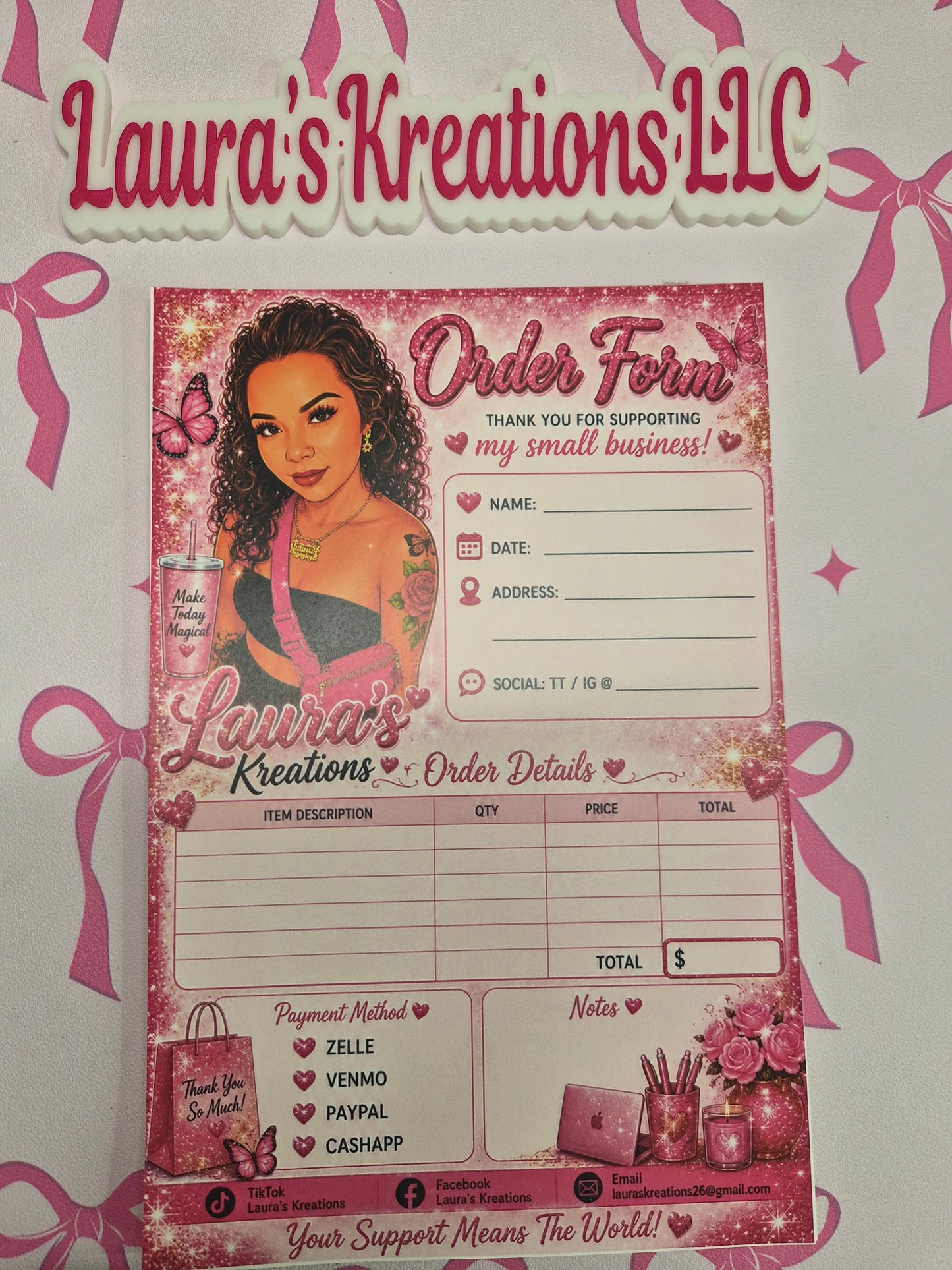 Customized Order forms