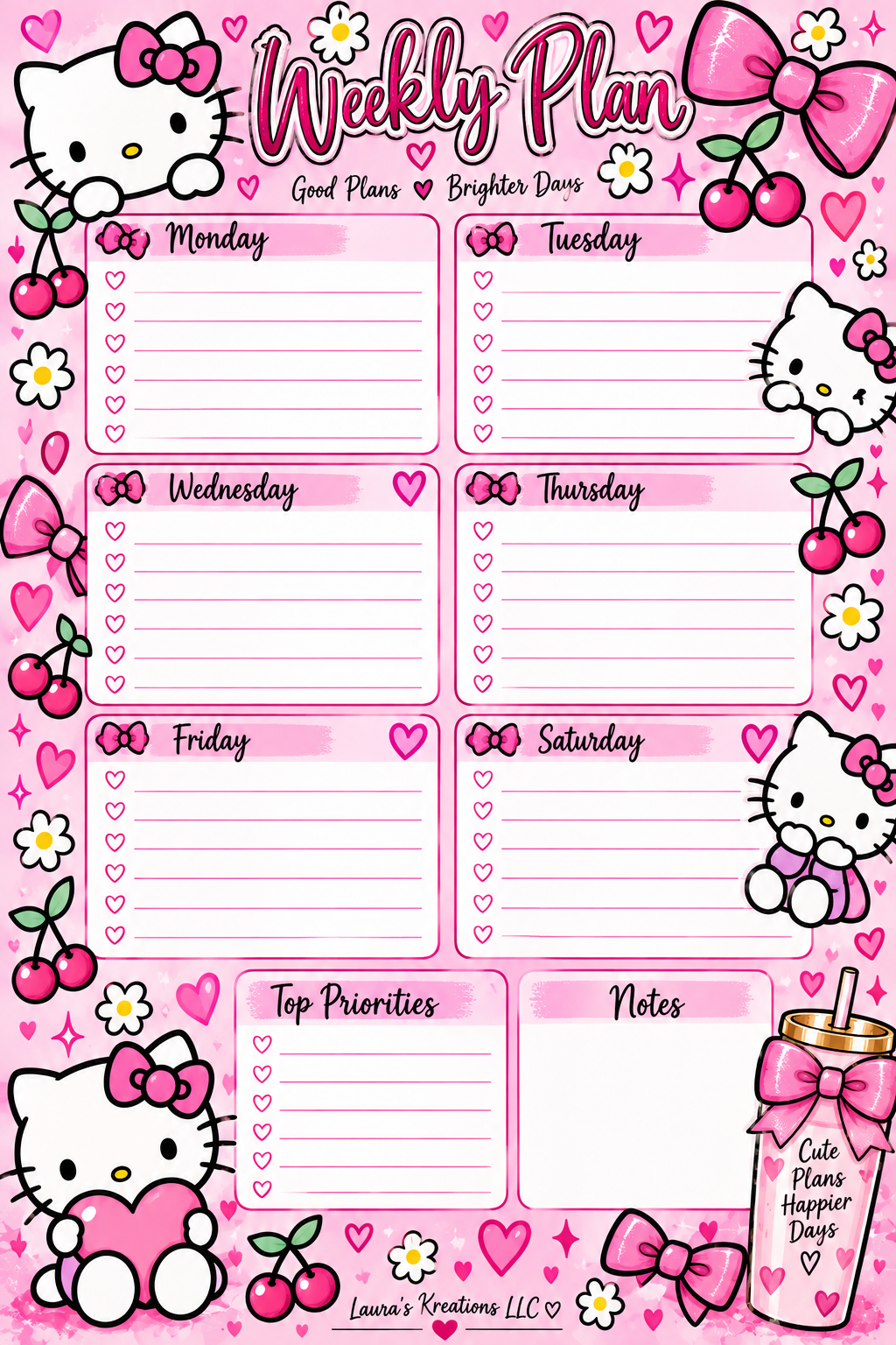 Hello Kitty Weekly Task