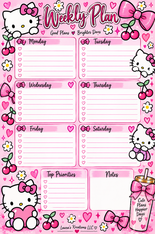 Hello Kitty Weekly Task
